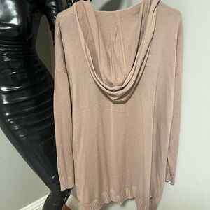 Taupe Hooded Women's Sweater